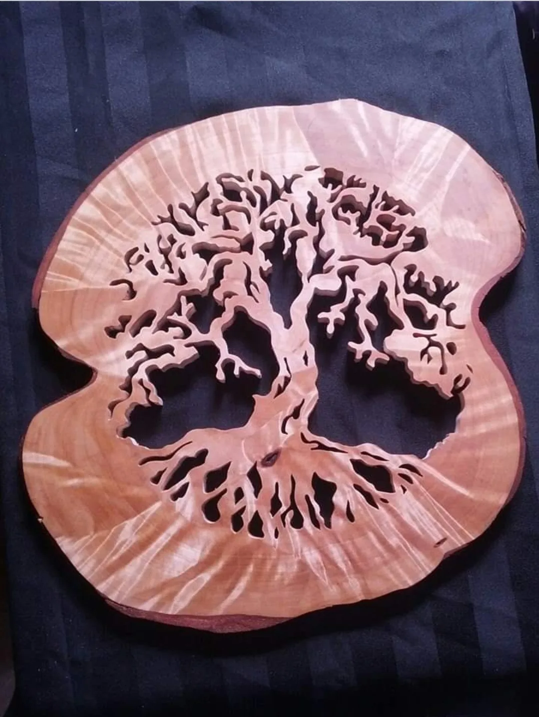 Intricate scroll saw woodwork
